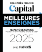 Générale des Services - Palmarès France 2024 Capital Meilleures Enseignes pour la qualité de service en Multiservice à domicile, réalisé avec Statista.