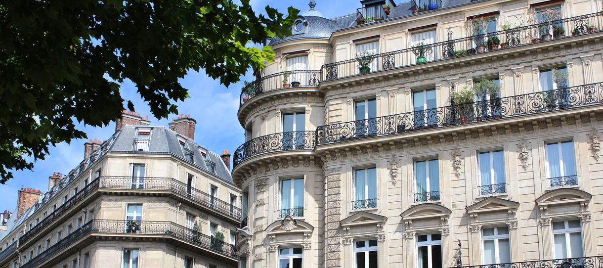 Paris / Façades d'immeubles haussmanniens