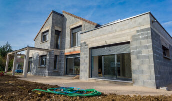 chantier d'une maison en construction
