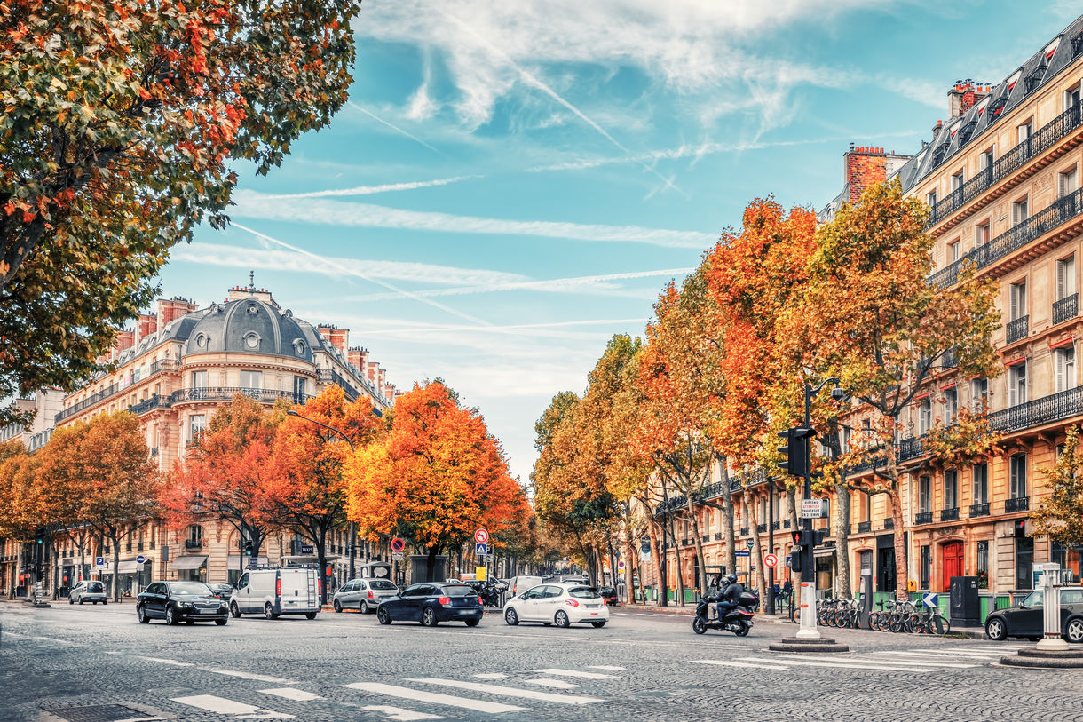 paris immeubles automne