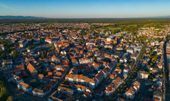 vision aerienne maison maisons haguenau france village
